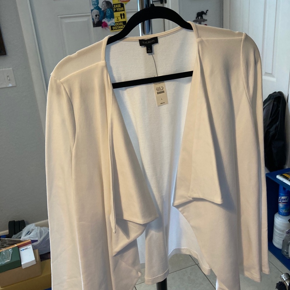 Women’s white cardigan